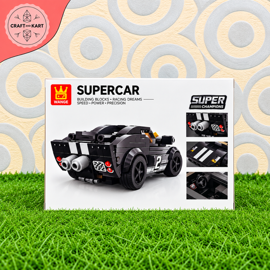 Supercar Sports Car Building Blocks Set – DIY Racing Car Toy