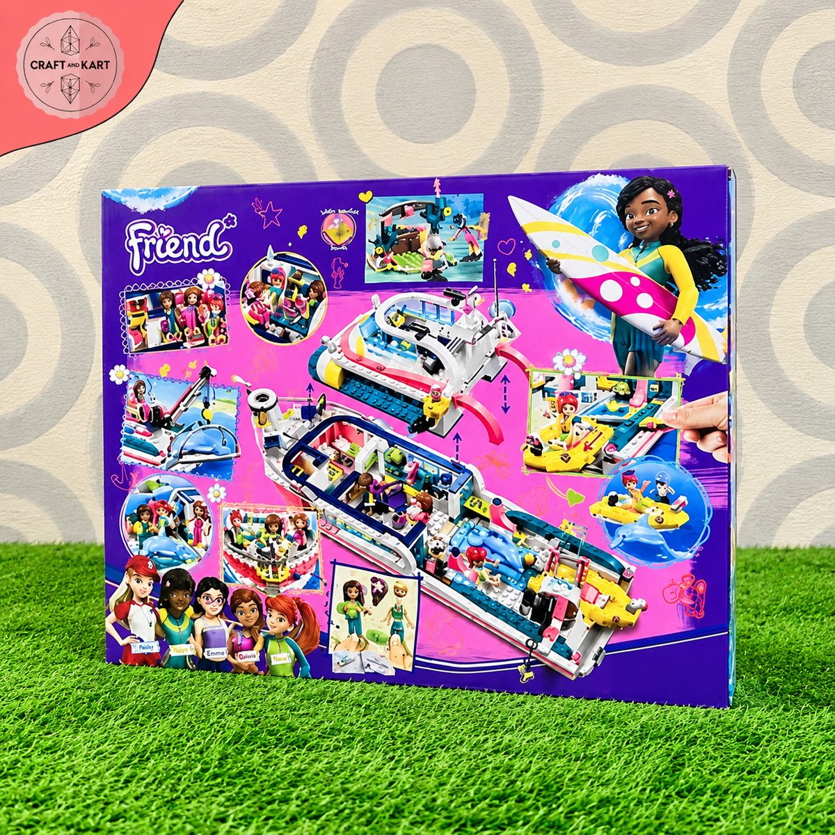 945 PCS Friends Rescue Yacht Building Block Set - Kids Construction Toy (NO. 11373)