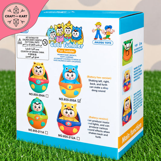 Cool-Tumbler Fun Wobble Toy with Lights, Music & Sound Effects