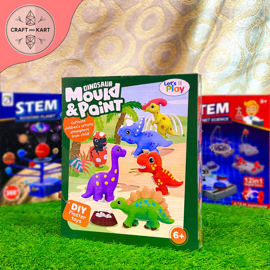 Fun Mould And Paint Dinosaur For Kids