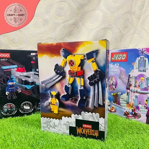 Brick Building Super Hero Mech Warrior Building Blocks Set – 141+ Pieces Robot Construction Toy for Kids 8+