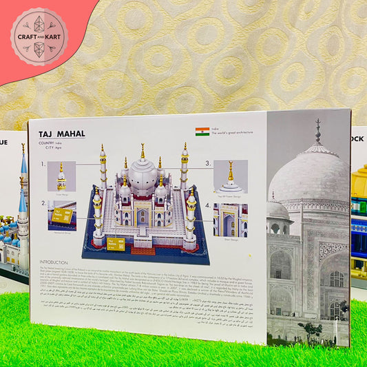 Taj Mahal Building Blocks Set (1113 Pieces) – Premium Architecture Model Kit for Adults & Kids