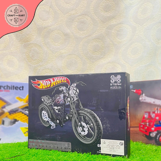 Hot Wheel STEAM Motorcycle Building Set