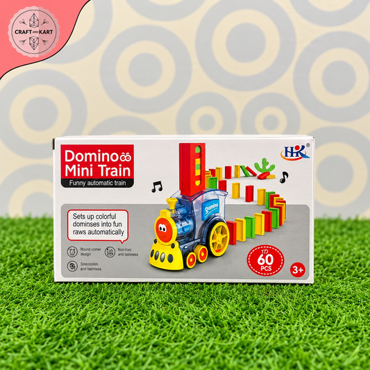 Domino Mini Train Automatic Dominoes Set – 60 Pcs Kids Toy