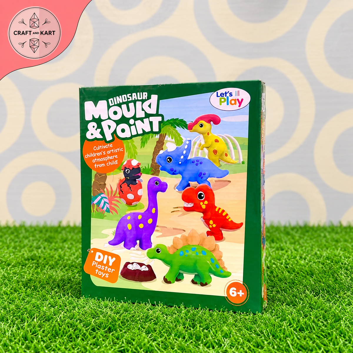 Fun Mould And Paint Dinosaur For Kids | Craft & Kart