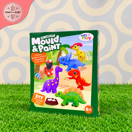 Fun Mould And Paint Dinosaur For Kids | Craft & Kart