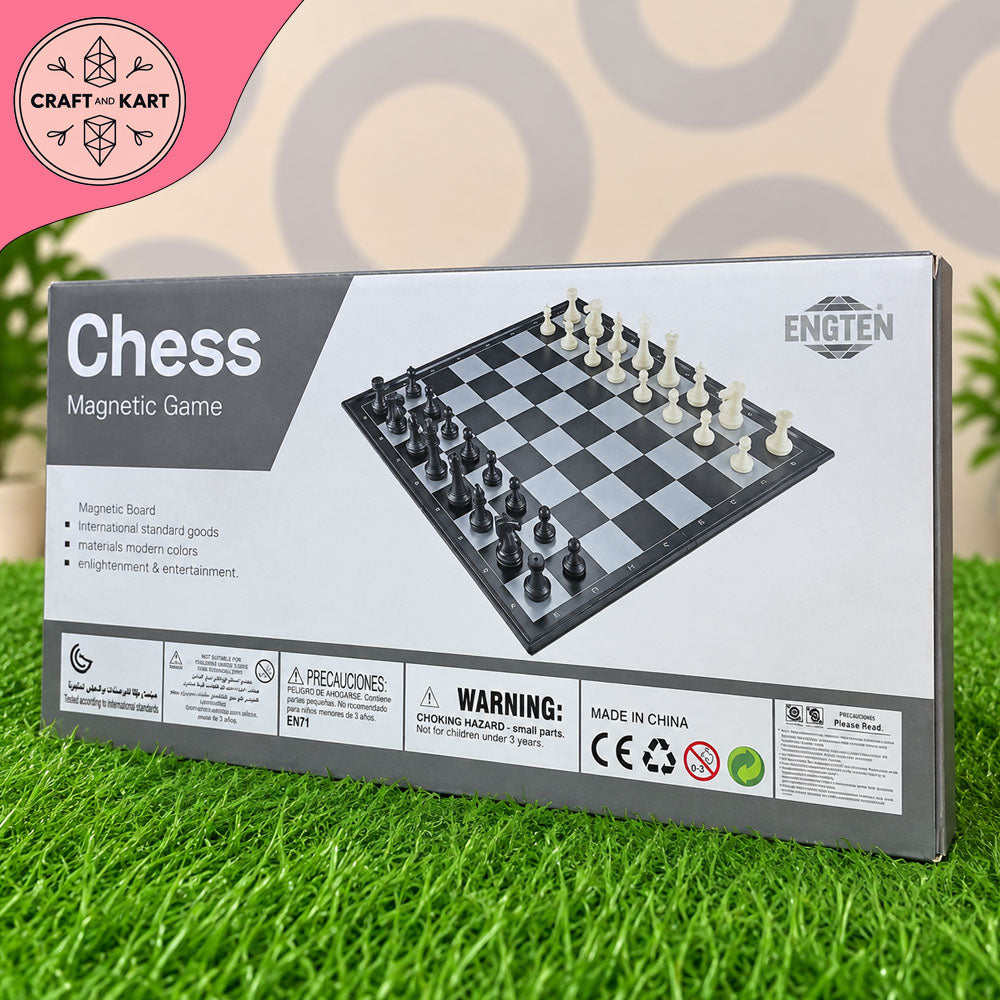 Engten Portable Magnetic Chess Board Game Set (Ages 6+)