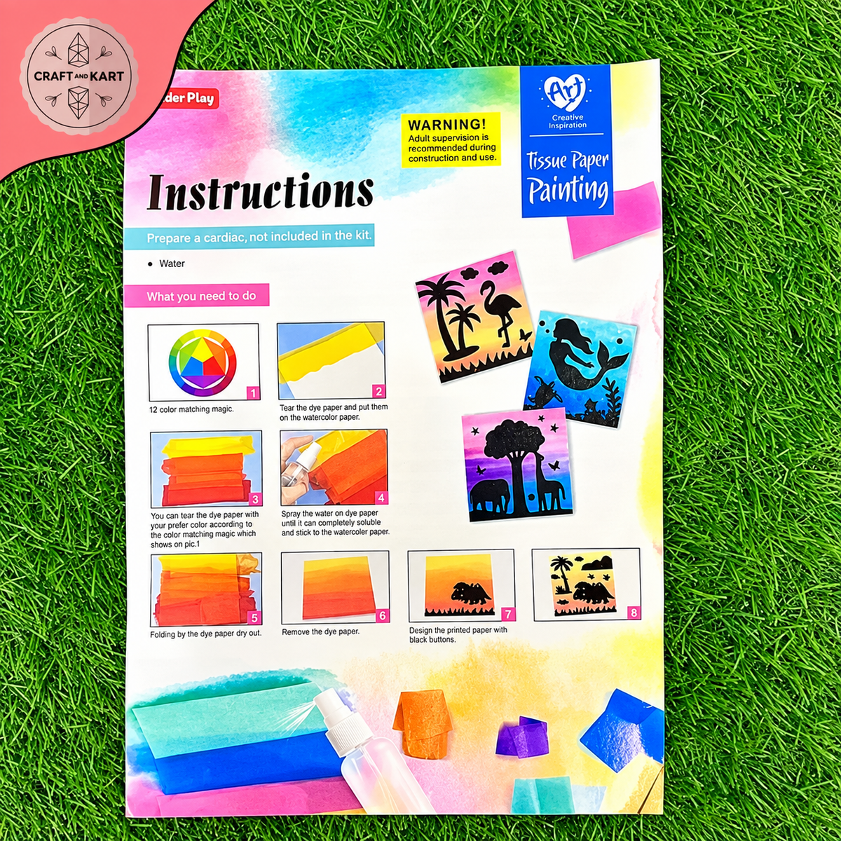 DIY Craft Tissue Paper Painting Kit