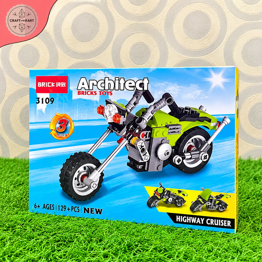 Brick Building Architect Bricks Highway Cruiser | Craft & Kart