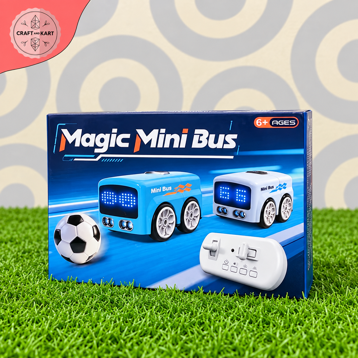 Magic Mini Bus Remote Control Toy Car for Kids – LED Light Racing Car | Craft & Kart