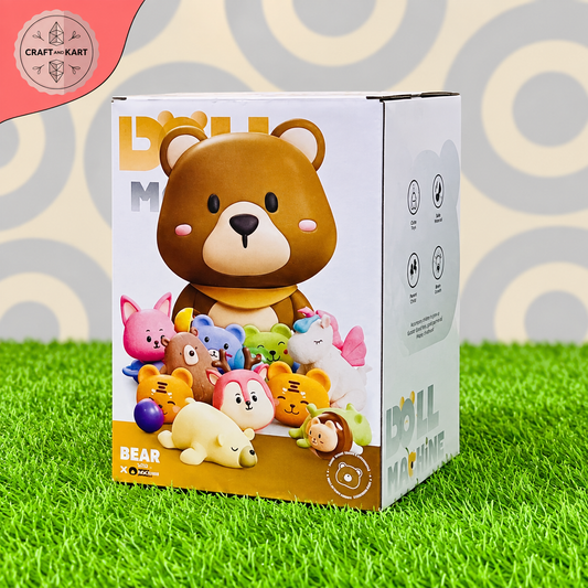 Mini Bear Claw Machine Toy for Kids – Electric Arcade Doll Catcher Game with Mini Plush Toys & Surprise Capsules | Craft & Kart