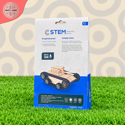 STEM Electric Tank DIY Assembly Kit for Kids 6+ | Educational Science, Engineering & Technology Building Toy