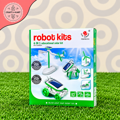 6 in 1 Solar Robot DIY STEM Educational Kit Build Your Own Robot Kit Powered by the Sun with Solar Panel