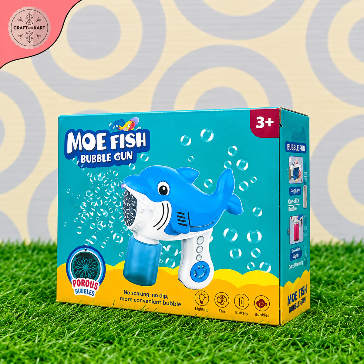 Elegant Moe Fish With Bubble Gun | Craft & Kart