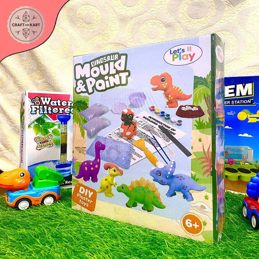 Fun Mould And Paint Dinosaur For Kids