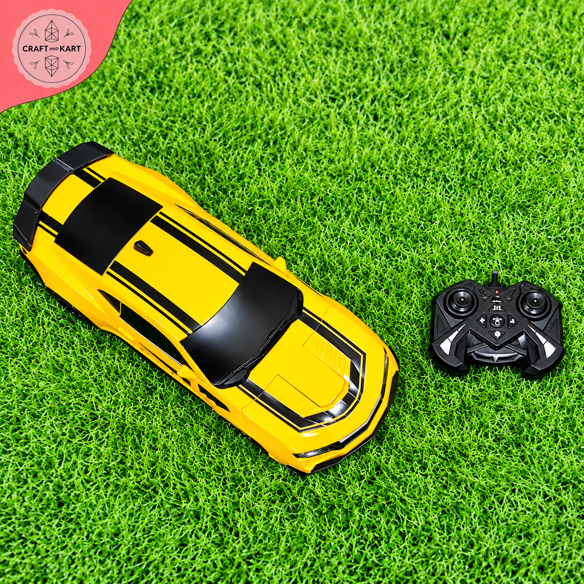 Remote Control Transforming Robot Sports Car – 2-in-1 RC Car Toy for Kids