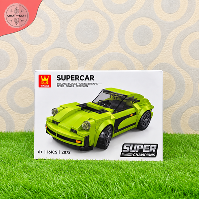 Supercar Building Blocks Toy Car Set – Creative DIY Racing Sports Car Construction Kit for Kids