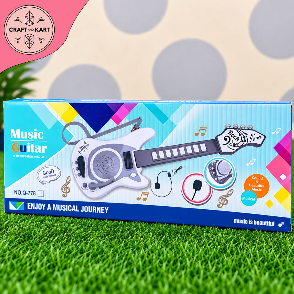 Kids Musical Guitar Toy with Songs & Music Functions | Interactive Guitar for Boys & Girls 3+ Years
