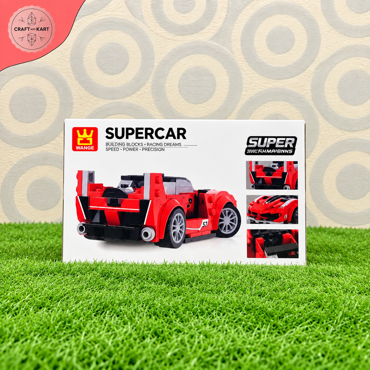 Supercar Building Blocks Set – DIY Racing Car Brick Toy, Speed Champions Sports Car Model for Kids