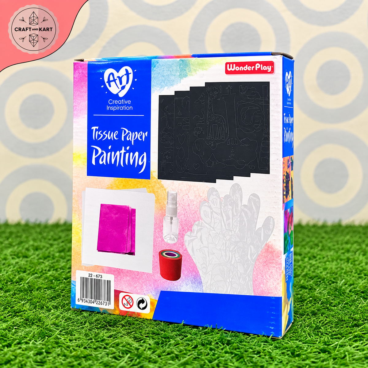 DIY Craft Tissue Paper Painting Kit