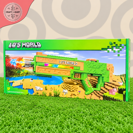 Minecraft Style Pixel Gun Water Blaster for Kids Age 6+
