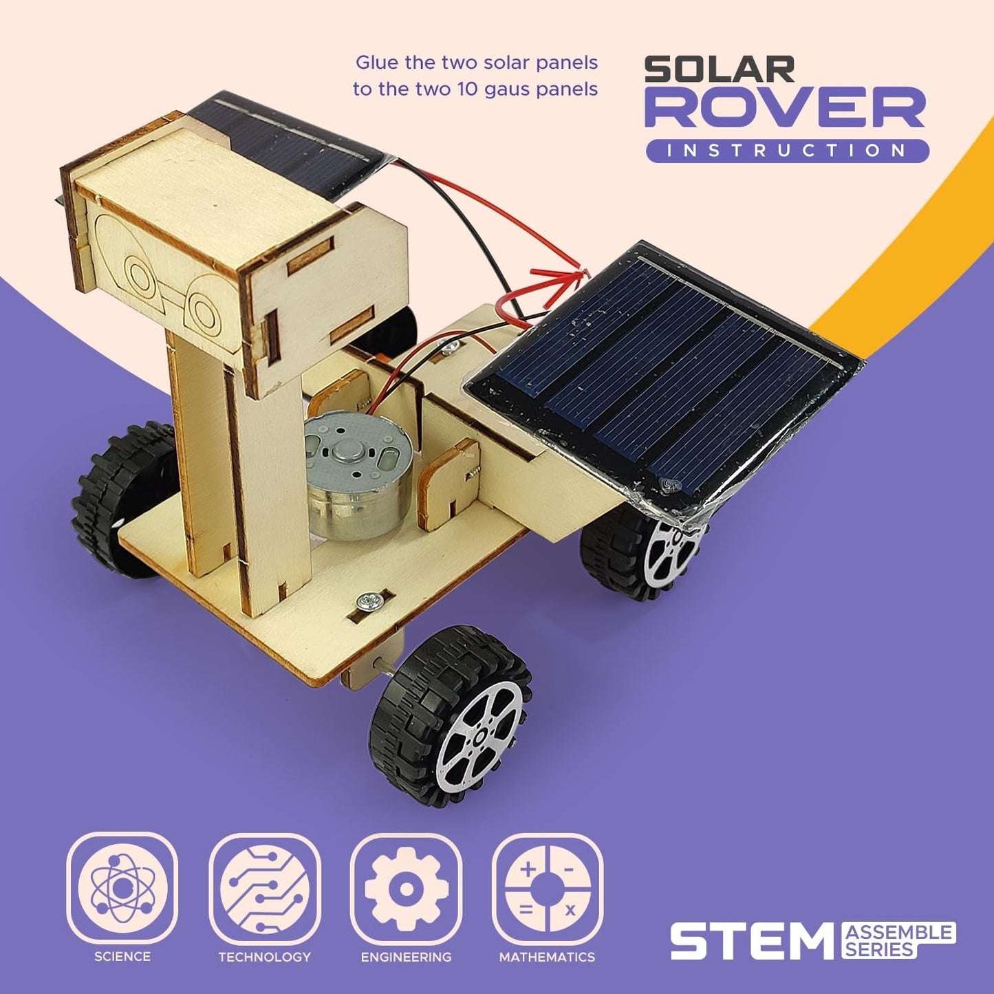 Educational Solar Rover Car Assembly Model