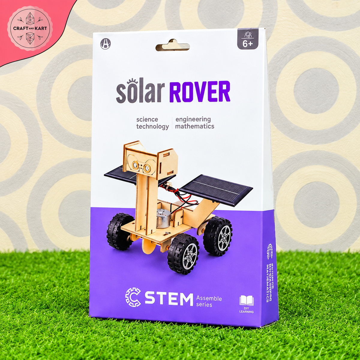 Educational Solar Rover Car Assembly Model | Craft & Kart