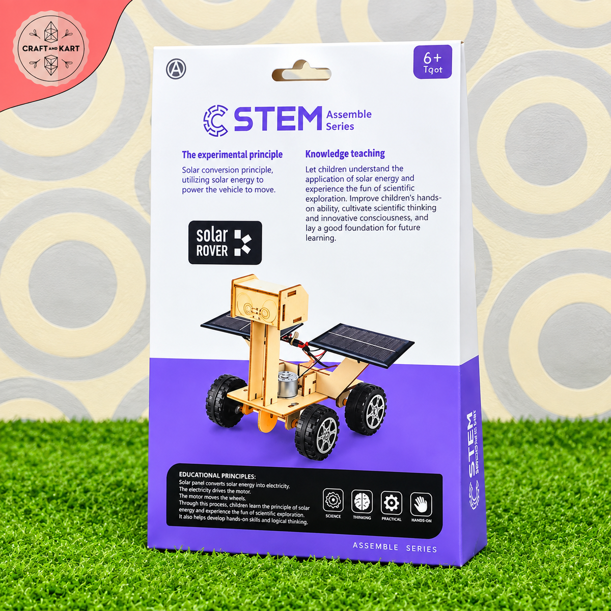 Educational Solar Rover Car Assembly Model