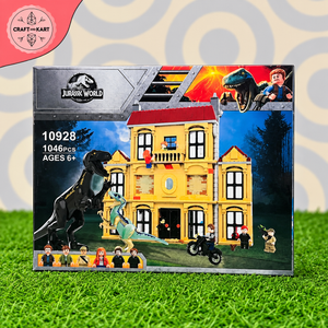 Jurassic World 10928 Dinosaur Building Blocks Set - 1046 PCS Lockwood Estate Lockwood Capture Toy