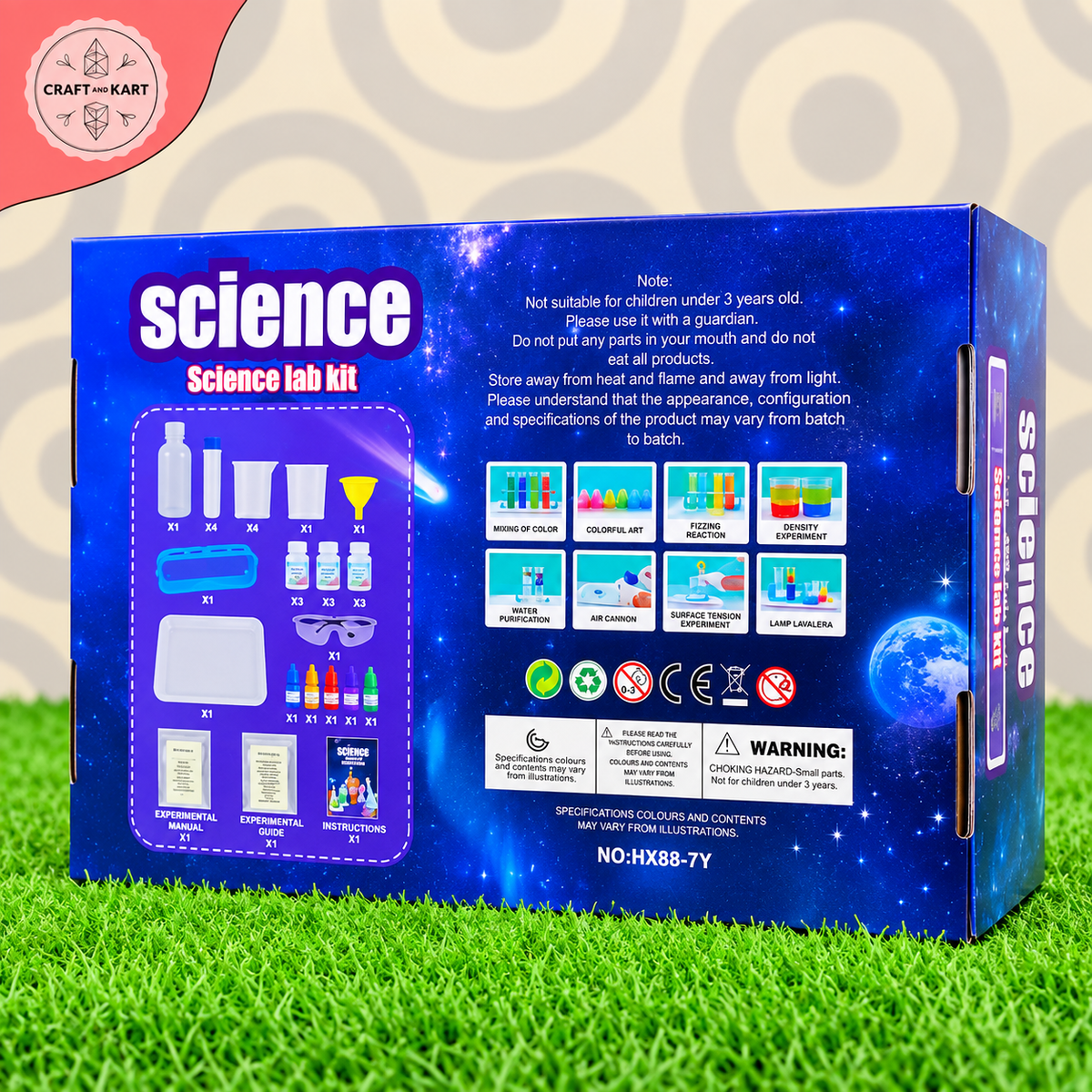 Science Lab Kit for Kids 3+ | 125 Science Experiments Home Experiment Set | Educational STEM Science Kit