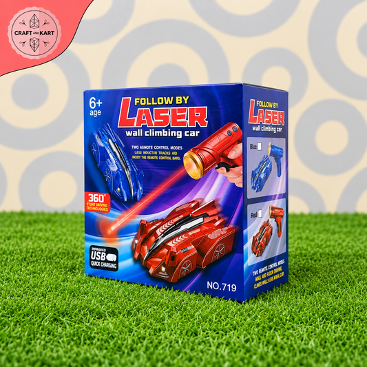 Laser Wall Climbing Car – Remote Control 360° Stunt Car for Kids | Craft & Kart
