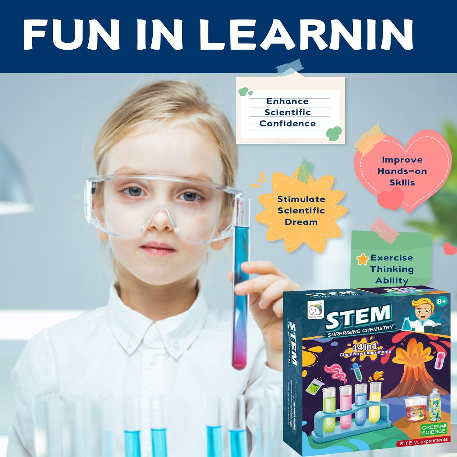 High Quality Educational 14-in-1 Science Experiment Set For Kids