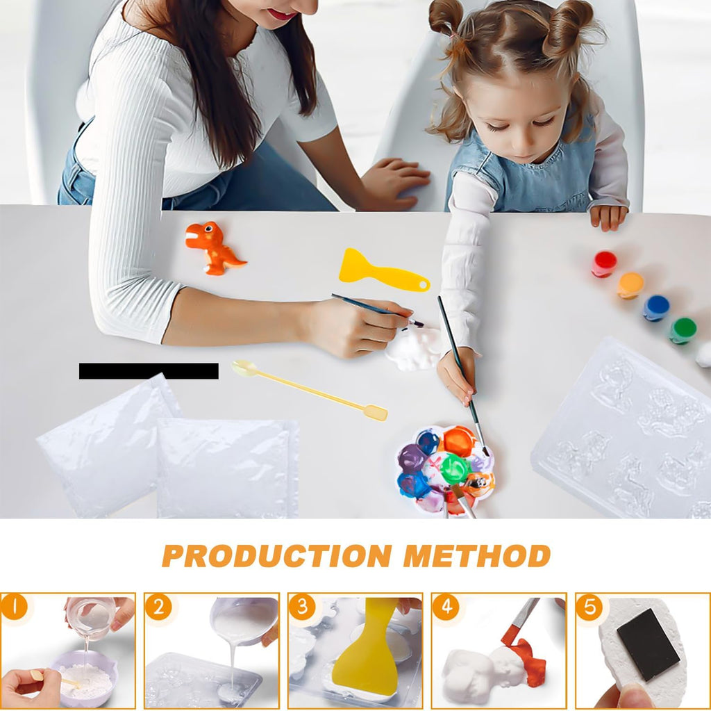 Fun Mould And Paint Dinosaur For Kids