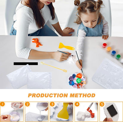 Fun Mould And Paint Dinosaur For Kids