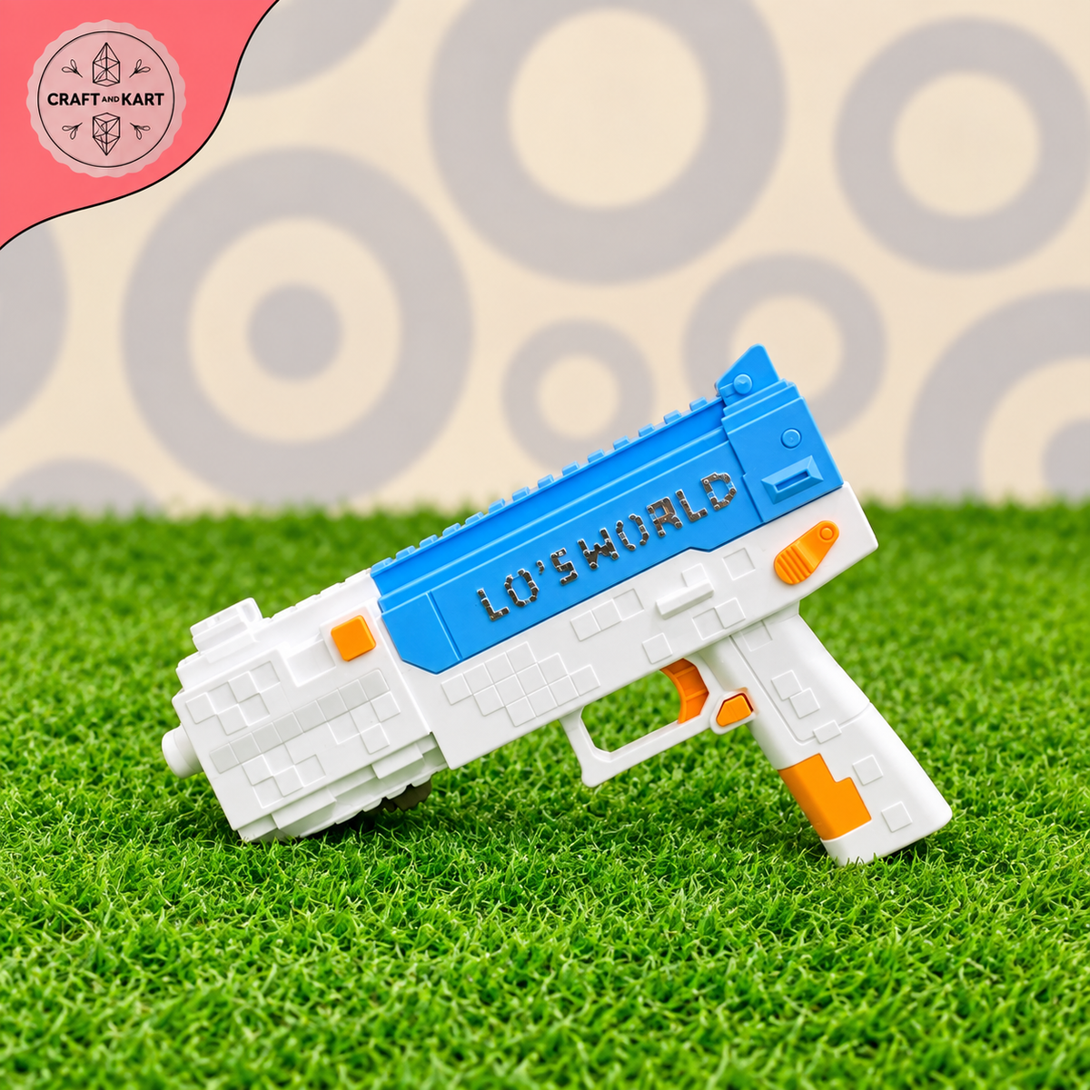 Pixel Block Electric Water Gun Toy - Lo's World