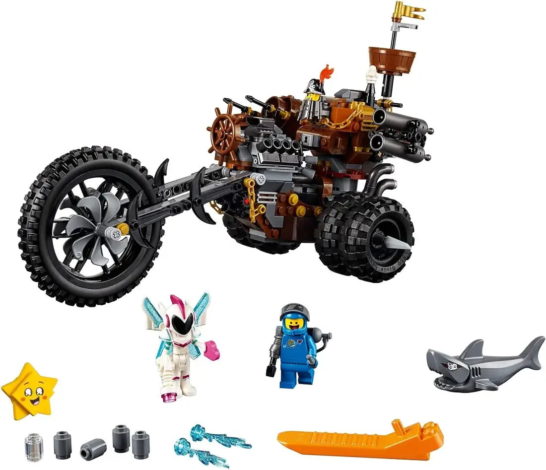 Brick Building Metal Beard's Heavy Motorcycle Building Blocks Set – 852 Pieces DIY Construction Toy for Kids