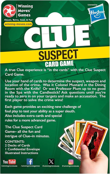 Clue Suspect Card Game