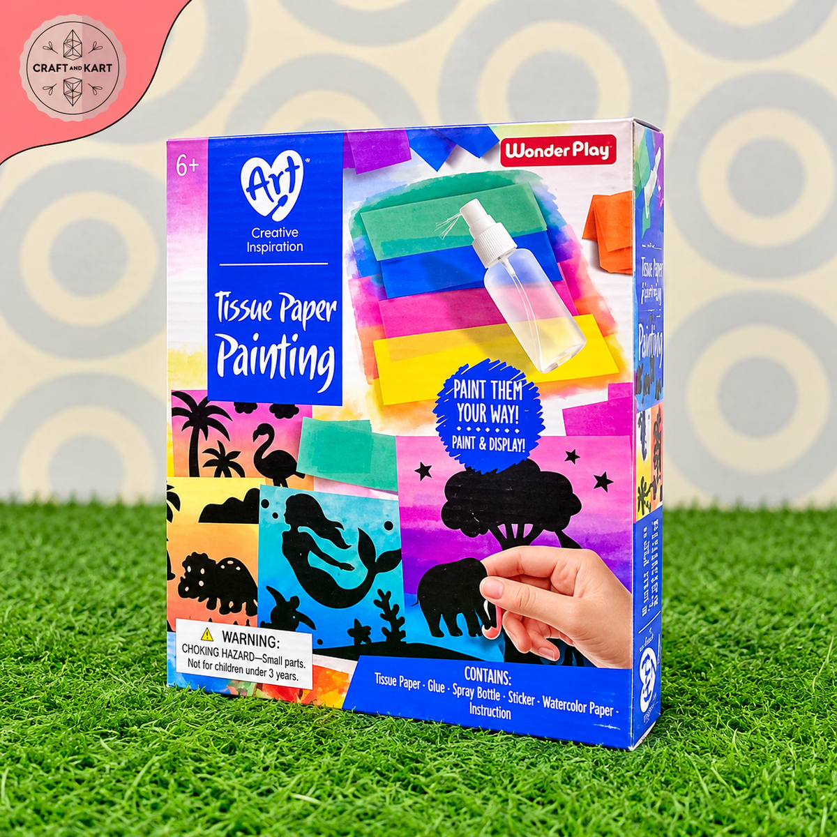 DIY Craft Tissue Paper Painting Kit | Craft & Kart
