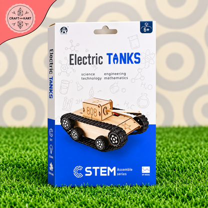 STEM Electric Tank DIY Assembly Kit for Kids 6+ | Educational Science, Engineering & Technology Building Toy