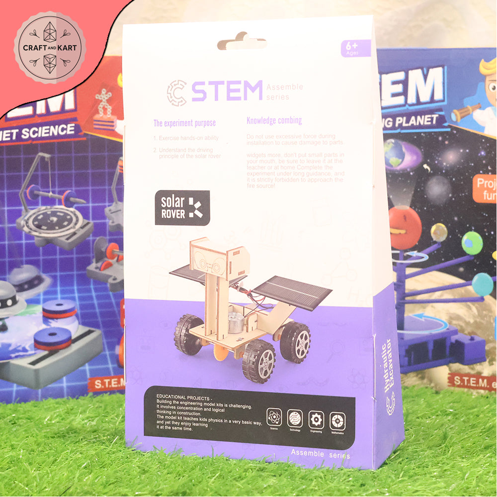 Educational Solar Rover Car Assembly Model