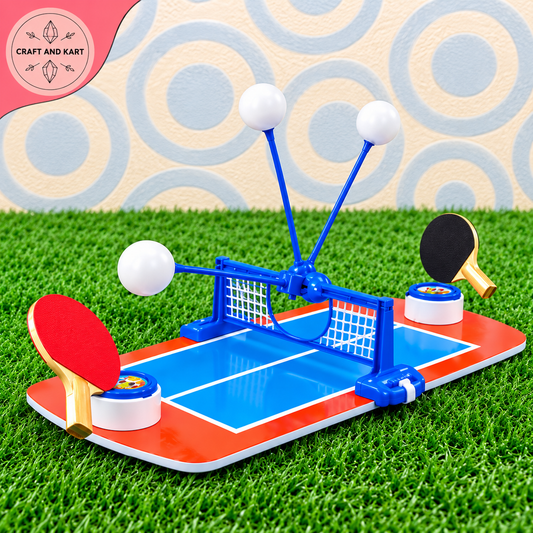 Table Tennis Battle Game Set for Kids – Mini Ping Pong Table with Rackets, Balls & Net | Indoor Outdoor Family Sports Toy