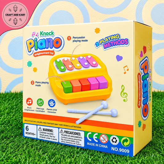 Kids Knock Piano & Xylophone Enlightenment Musical Toy (Ages 6 Months+)