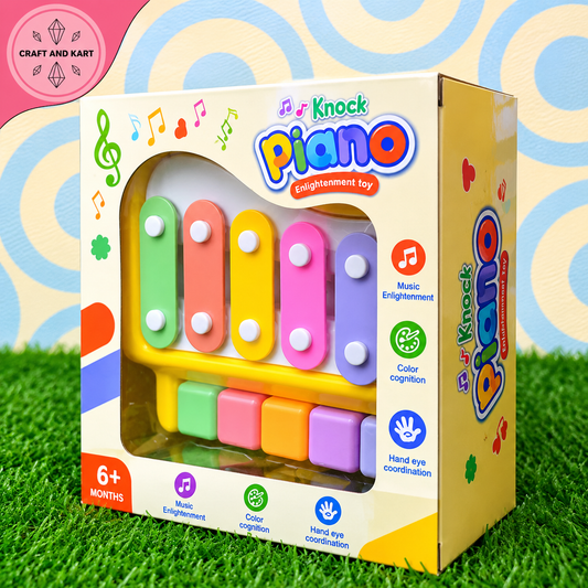 Kids Knock Piano & Xylophone Enlightenment Musical Toy (Ages 6 Months+) | Craft & Kart