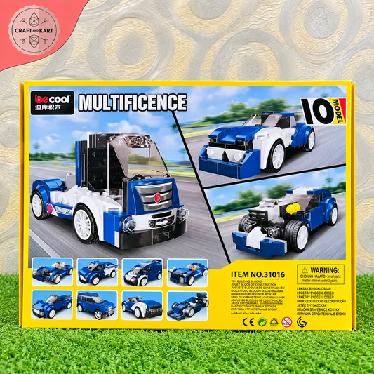 Brick Building 10-in-1 Heavy Truck Building Blocks Set – 216+ PCS STEM Construction Toy for Kids 6+