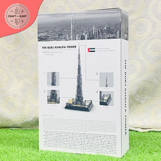Burj Khalifa Building Blocks Set (555 Pieces) – Premium Dubai Architecture Model Kit for Adults & Kids