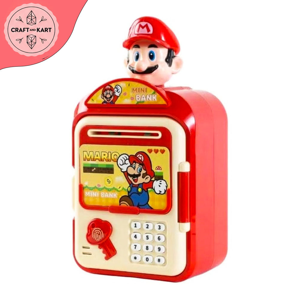 Super Mario Mini Bank Toy for Kids – Fun Money Saving Piggy Bank with Mario Character