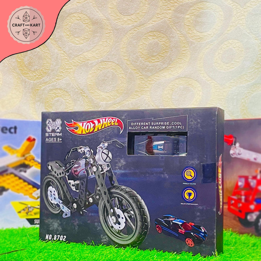 Hot Wheel STEAM Motorcycle Building Set