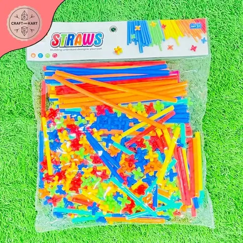 Educational Craft and Kart Straws Building Set | Craft & Kart