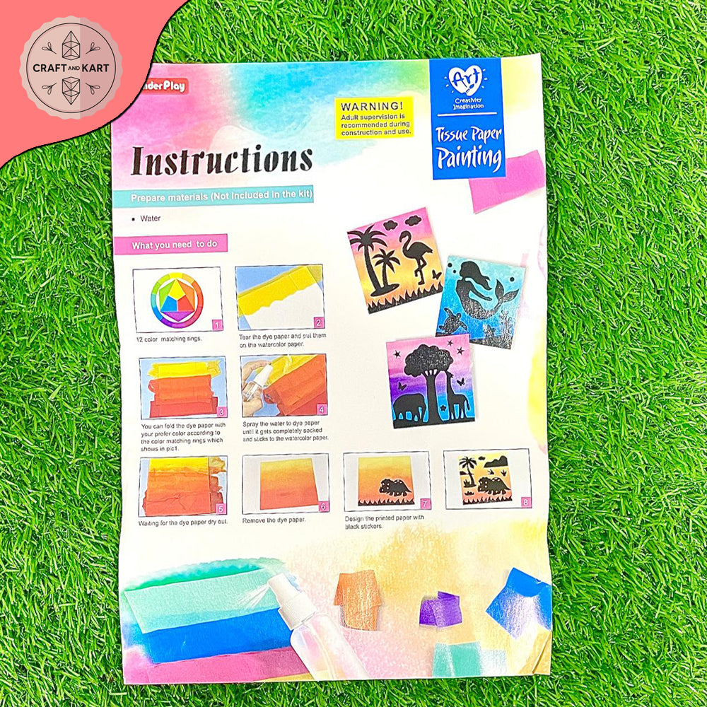 DIY Craft Tissue Paper Painting Kit