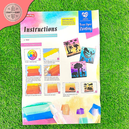 DIY Craft Tissue Paper Painting Kit